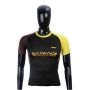 LiNing T Shirt Round Neck with Half sleeve Black and Yellow Size Large