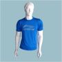 LiNing T Shirt Round Neck with Half sleeve Blue Size Small