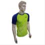 LiNing T Shirt Round Neck with Half sleeve Green and Blue Size Medium