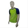 LiNing T Shirt Round Neck with Half sleeve Green and Blue Size Medium