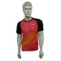 LiNing T Shirt Round Neck with Half sleeve Red and BlacK Size Medium