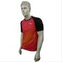 LiNing T Shirt Round Neck with Half sleeve Red and BlacK Size Medium