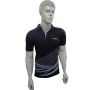 LiNing T Shirt color Neck with Half sleeve Black Size Extra Large