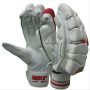 MRF Genius Limited Edition Cricket Batting Gloves White and Red