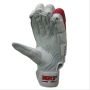 MRF Genius Limited Edition Cricket Batting Gloves White and Red