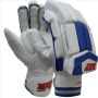 MRF VK 18 Bonzer Cricket Batting Gloves White and Blue