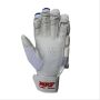 MRF Drive Cricket Batting Gloves White Blue and Green