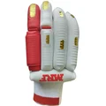 MRF Genius Prince Crikcet Batting Gloves Red White and Gold