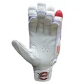 MRF Genius Prince Crikcet Batting Gloves Red White and Gold
