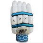 New Balance Burn Plus Cricket Batting Gloves Sky Blue and White