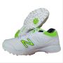 New Balance CK4020 W3 Cricket Shoes White and Fluo Green