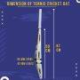 Thrax T 20 Power Hard plastic Tennis Cricket Bat 