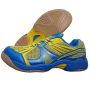 NIVIA New Verdict Badminton Shoes Blue and Yellow lining