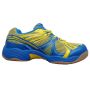 NIVIA New Verdict Badminton Shoes Blue and Yellow lining