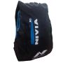 Nivia 686 Casual Backpack Black and Sky Blue