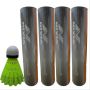Nivia GX001 Nylon  Badminton Shuttlecock Yellow Set Of 4