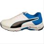 Puma Spike 19.2 Cricket Shoes White Black and Blue