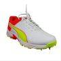 Puma 19.2 Spike Cricket Shoes Red Yellow White