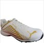 Puma 22 FH Rubber VK White Gold Black Cricket Shoes