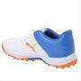 Puma 20 FH Rubber White Bluemazing Orange Glow Cricket Shoes