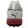 Puma Evo Speed Full Spike Cricket Shoes White Blue and Red