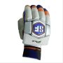 SF Pro Cricket Batting Gloves White Black and Golden