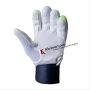 SF College Batting Gloves White Black and Purple