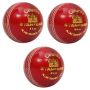 SF County Red Cricket Ball 3 Ball Set