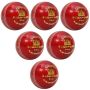 SF County Red Cricket Ball 6 Ball Set
