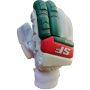 SF Test Lite Cricket Batting Gloves White Green Red (Right Hand Mens Size)