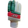 SF Test Lite Cricket Batting Gloves White Green Red (Right Hand Mens Size)