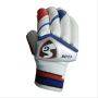 SG Club Cricket Batting Gloves White and Blue (Mans Size Right-Handed)