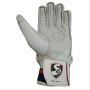 SG Excelite Batting Gloves White and Blue (Mens Size Right-Handed)