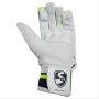 SG Ecolite Cricket Batting Gloves White and Black (Mans Size Right-Handed)