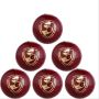 SG Shield 30 Red Cricket Leather Ball Set of 6