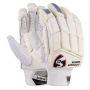 SG Litevate White Cricket Batting Gloves (Mens Size Right-Handed)