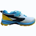 SG Century Pace Cricket Shoes White Blue Yellow