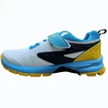 SG Century Pace Cricket Shoes White Blue Yellow