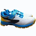 SG Century Pace Cricket Shoes White Blue Yellow