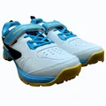SG Century Pace Cricket Shoes White Blue Yellow