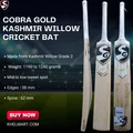 SG Cobra Gold Kashmir Willow Cricket Bat (Standard Size Short Handle)