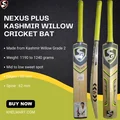 SG Nexus Plus Kashmir Willow Cricket Bat (Standard Size Short Handle)