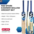 SG RSD Spark Kashmir Willow Cricket Bat (Standard Size Short Handle)