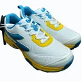 SG Savage Max Spikes Cricket Shoes Colour White Yellow Sky Blue