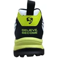 SG Scorer Edge Cricket Shoes White Volt Green