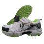 SG Century Stud Cricket Shoes White and Lime