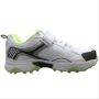 SG Century Stud Cricket Shoes White and Lime