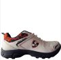 SG Savage Stud Cricket Shoes White Navy Orange  