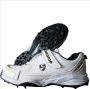 SG Century 5.0 Cricket Shoes White Gold Black