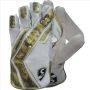 SG Savage Wicket Keeping Gloves White Gold